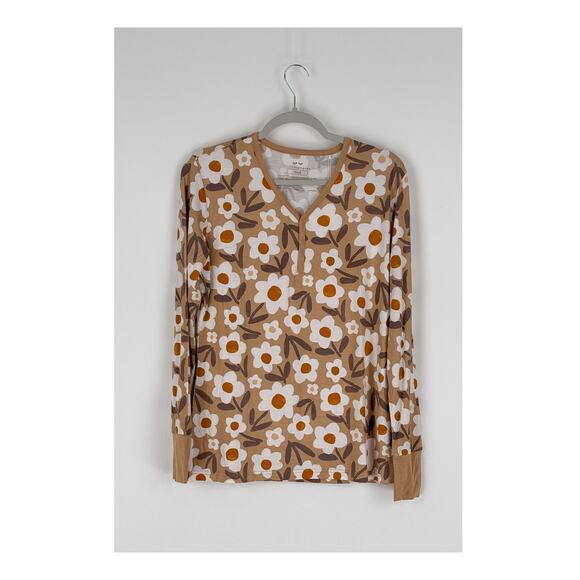 Little Sleepies Daisy Daydreams Pajama Shirt And Pant Set Womens Size Small New - Picture 2 of 12